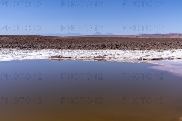 Coloured salt formations at the Lagunas Escondidas de Baltinache, Atacama Desert, Toconao, San