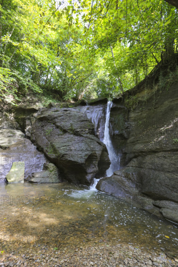 Junginger Gieß, Starzel waterfall, Jungingen im Killertal, Zollernalb, Swabian Alb,
