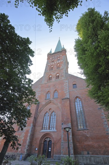 Gothic St Peter's Church, View upwards, Brick church, Brick building, Brick Gothic, St Peter's