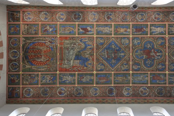 Ceiling of the Ottonian UNESCO St Michael's Church, interior view, view upwards, view, arts and