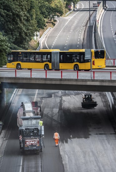 Rehabilitation of the A52 motorway near Essen, an 8 km long section between the Essen-Kettwig