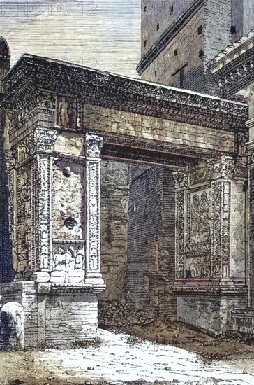 Gate of Honour of Septimius Severus, Rome, Italy