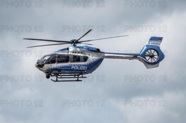 Police helicopter, Airbus Helicopters H145, of the North Rhine-Westphalia State Police, after