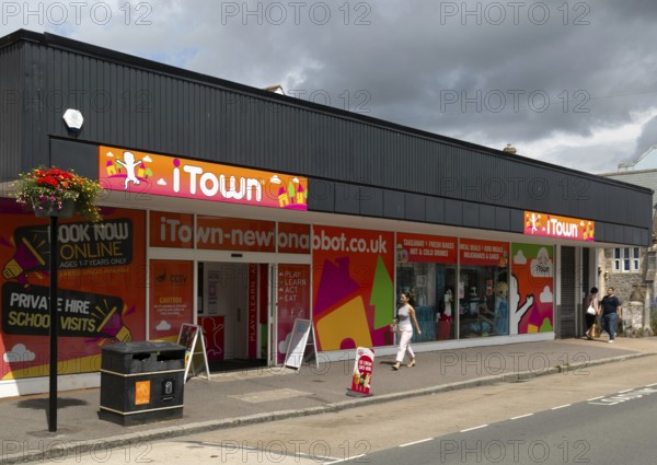 ITown children's play area building, Newton Abbot, Devon, England, UK