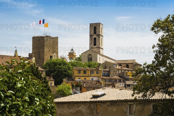 Panorama Old Town, Grasse, Alpes Maritimes, Provence Alpes Cote d'Azur, French Riviera, South of