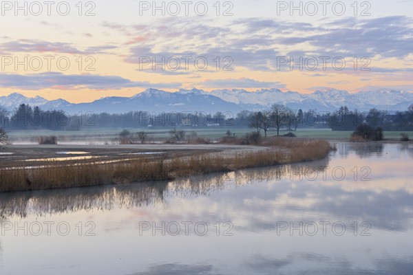 Nature reserve Stille Reuss, behind the Rigi, Rottenschwil, Reusstal, Freiamt, Canton Aargau,