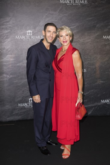 Marcel Remus with his mother Silke Remus at the Remus Lifestyle Night on the roof terrace of the