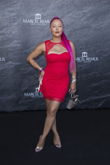 Djamila Celina (DJane) at the Remus Lifestyle Night on the roof terrace of the Pure Salt Hotel in