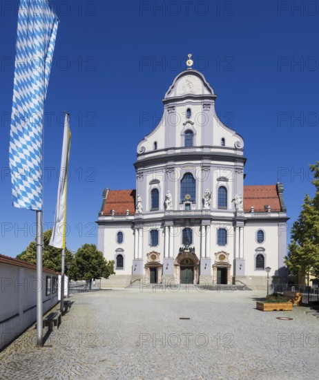 Basilica of St Anne at Bruder Konrad Platz, place of pilgrimage, Altötting, Upper Bavaria, Bavaria,