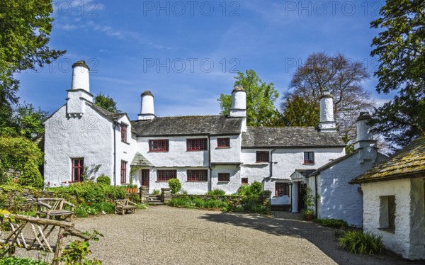 Townend house, National Trust, Troutbeck, Windermere, Lake District, Cumbria, England, United