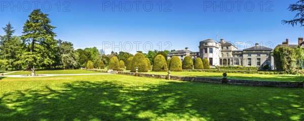 Panorama of Shugborough Estate, National Trust House and garden, Great Haywood, Staffordshire,