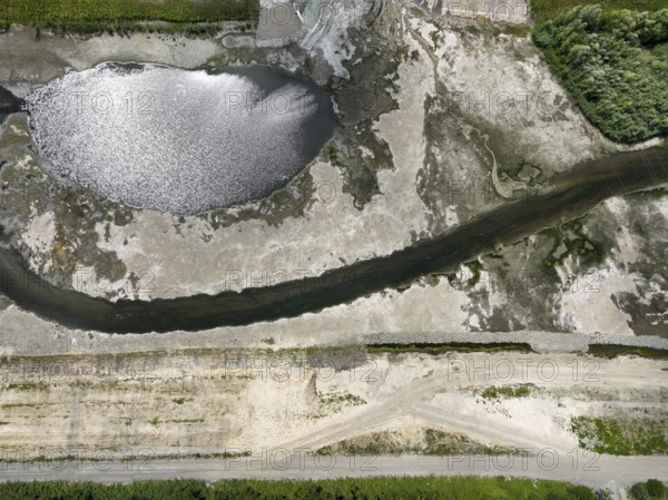 Dortmund, Castrop-Rauxel, North Rhine-Westphalia, Germany - River renaturalisation, renaturation of