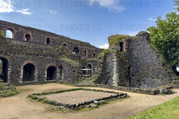 View of part of the ruins of the imperial palace of Emperor Frederick I Barbarossa, Kaiserswerth,