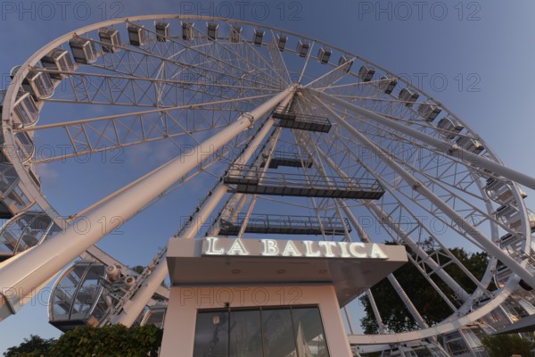 Ferris wheel La Baltica on the beach promenade, evening light, Baltic resort Kühlungsborn, Baltic