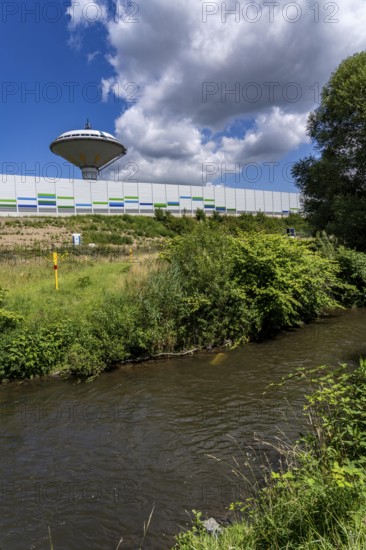 The river Dhünn, 40 km long river, which flows into the Wupper near Leverkusen, renaturalised