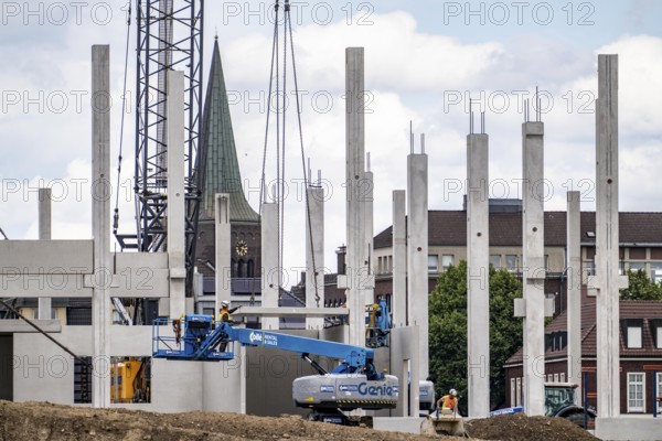 Construction of a new logistics hall on the Mercatroinsel, Hall 2, next to an existing hall, approx