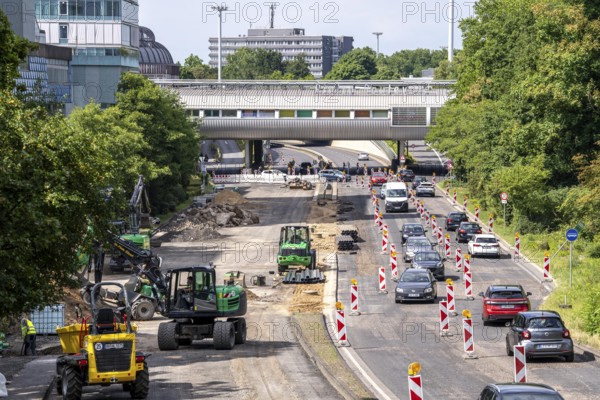 Rehabilitation of the B8, Europaring, in the city centre of Leverkusen, major infrastructure