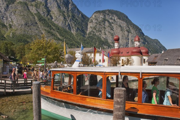 St. Bartholomä am Königssee, mountain lake in the municipality of Schönau am Königssee, district of