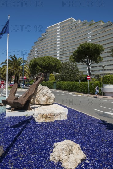 High-rise flat blocks by the sea, Marina Baie des Anges, Villeneuve-Loubet, Provence Alpes Côte