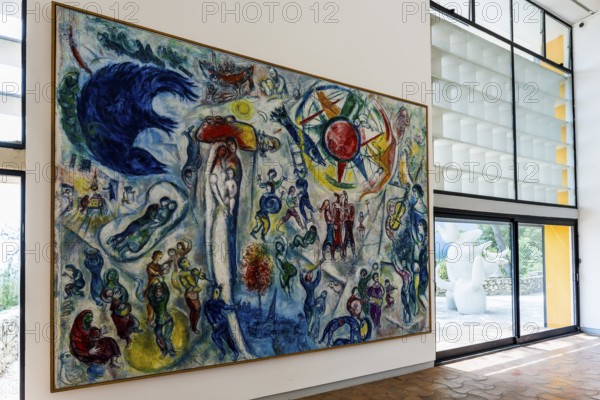 Museum, Fondation Maeght, artist Marc Chagall, St. Paul de Vence, Provence Alpes Côte d'Azur, South