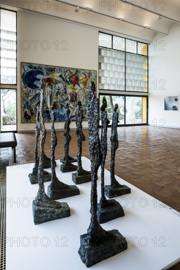 Museum, Fondation Maeght, artist Alberto Giacometti, St. Paul de Vence, Provence Alpes Côte d'Azur,