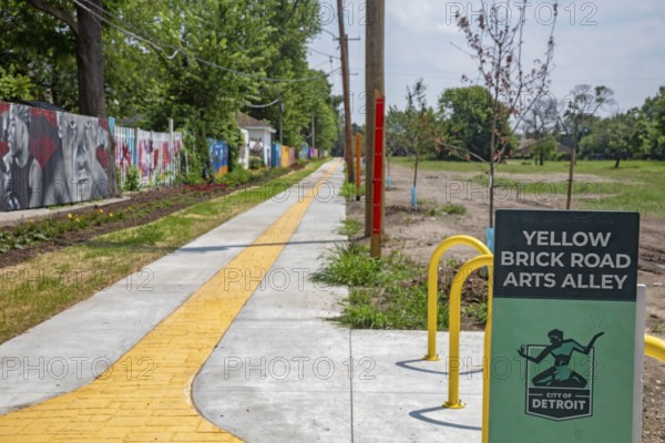 Detroit, Michigan - The city of Detroit is opening nine 'Arts Alleys' in neighborhoods around the