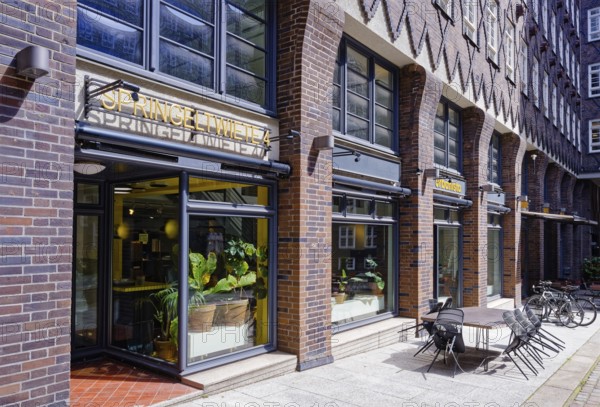 Shops in the Sprinkenhof. The Sprinkenhof is one of the office buildings that were erected in