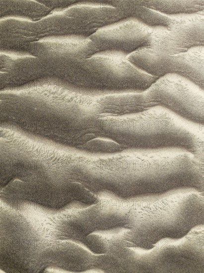 Patterns in the sand of the Namib Desert. Aerial view. Drone shot. Skeleton Coast National Park,