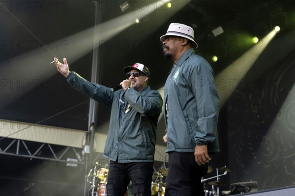 B-Real and Sen-Dog, from left, Cypress Hill, Hip-Hop, Rap, USA, open air at the Citadel Music