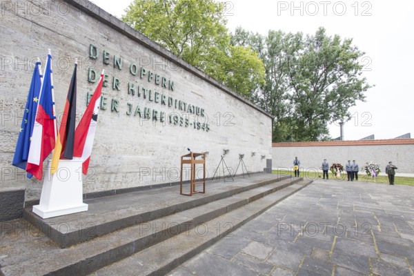 Kai Wegner and Petr Pavel, visit to the Plötzensee Memorial, Berlin, 9 July 2025