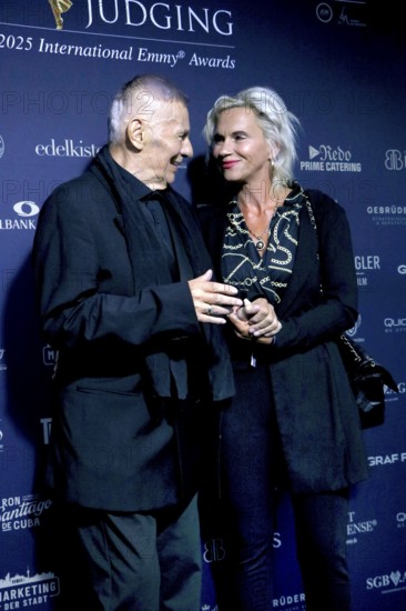 Heinz Hönig and his woman Annika Kärsten-Hoenig at the Cocktail Prolongé for the Semi-Final Round