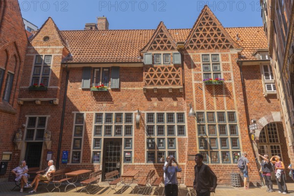 St Peter's House, Böttcherstrasse 3-5, cultural monument in the old town, eaves house with gables,