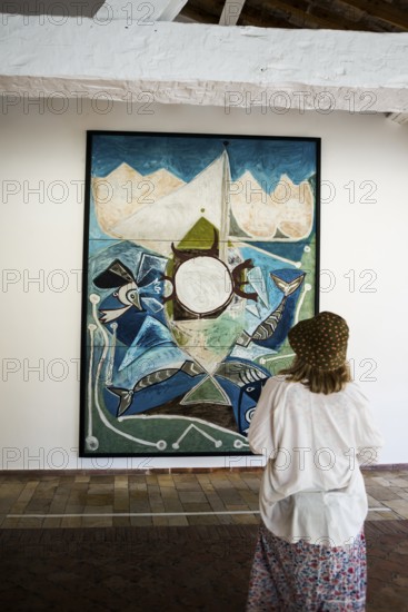 Painting, Artist Pablo Picasso, Musée Picasso, Antibes, Provence Alpes Côte d'Azur, South of