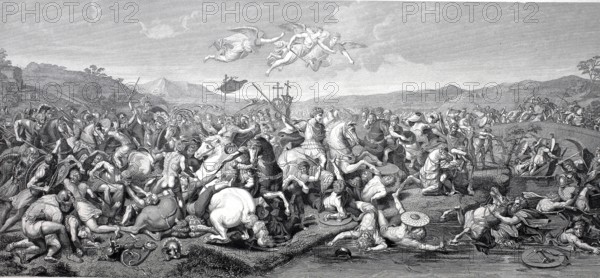 Battle of Constantine, Battle of the Milvian Bridge, also known as the Battle of Saxa Rubra, on 28