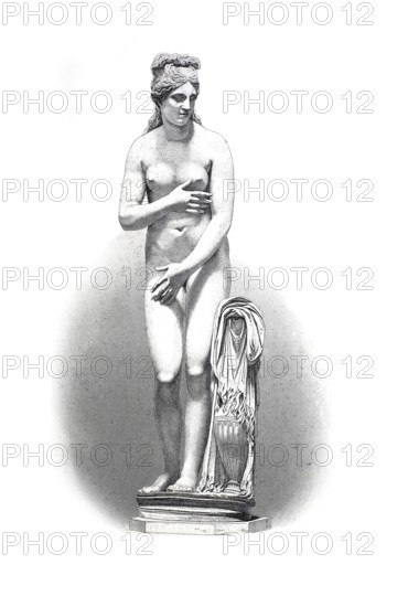 Statue of Venus, Roman goddess of love, erotic desire and beauty, Capitol, Rome, Italy, Historical,