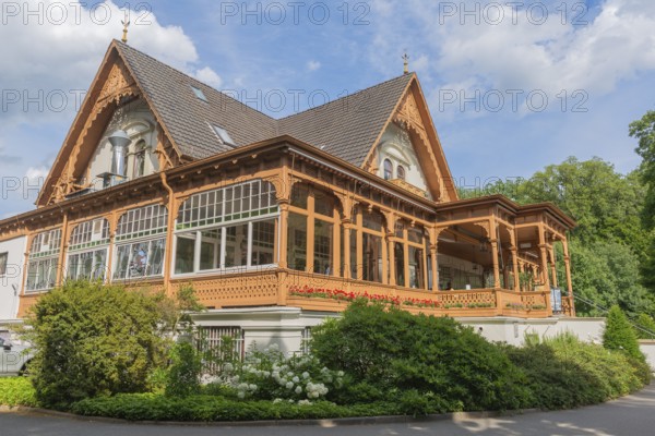 Meierei in the Bürgerpark from 1866, catering, veranda, landscape park with rivers and lakes,