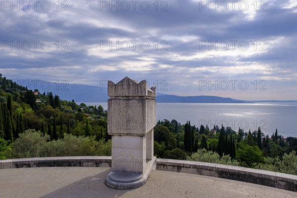 Mausoleum, Vittoriale degli Italiani, house and garden of Gabriele D'Annunzio, Gardone Riviera, on