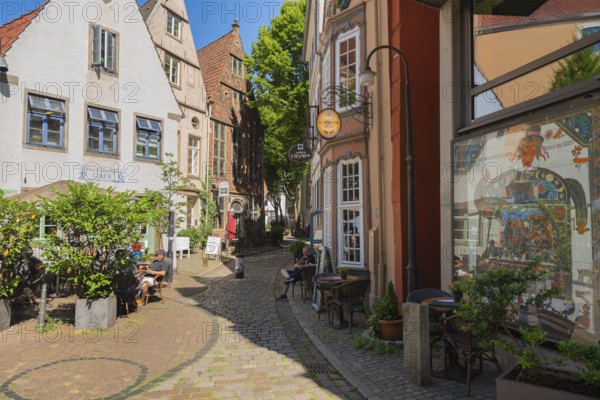 Renovated Schnoor district with small shops, galleries, restaurants, cafés and residential