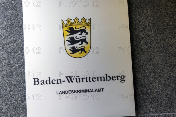 Baden-Württemberg State Office of Criminal Investigation, shield and coat of arms. Stuttgart,