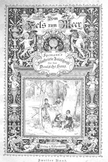Title page of the newspaper Vom Fels zum Meer, Spemann's illustrated magazine for the German home,