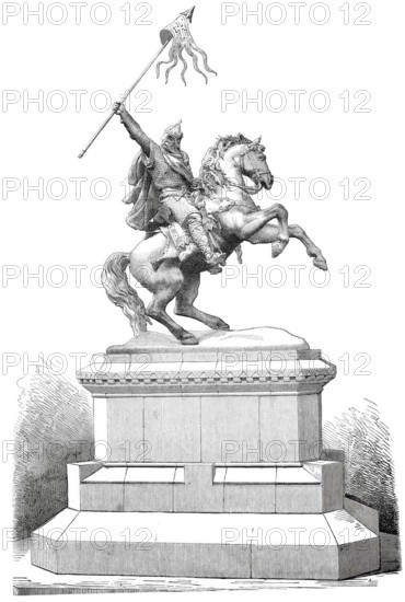 Equestrian statue of William the Conqueror, (1027/28-1087), Duke of Normandy and from 1066 King of