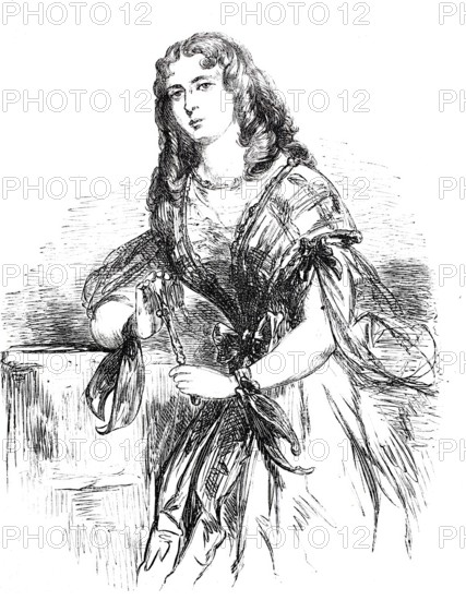 Wilhelmina Mac-Slane, digitally enhanced reproduction from a 19th century model, historical, exact