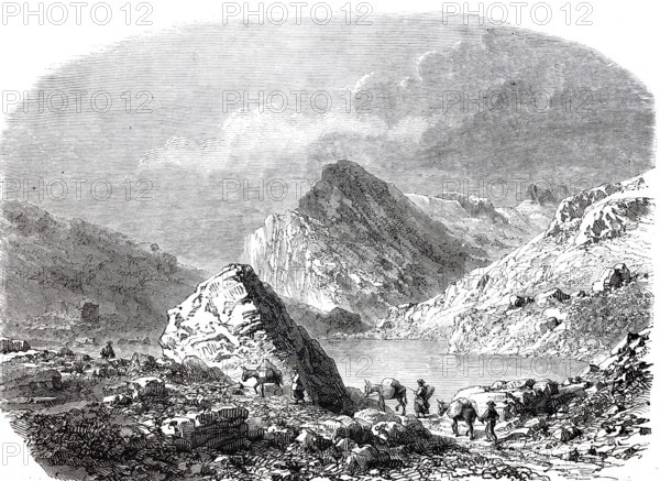 The Daubensee, Gemmisee, lies on the north side of the Gemmi Pass in the Valais municipality of
