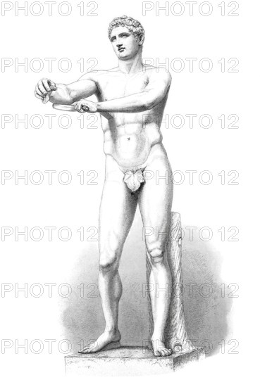 Apoxyomenos, the statue of an athlete wiping dust and sweat from his skin with the help of a