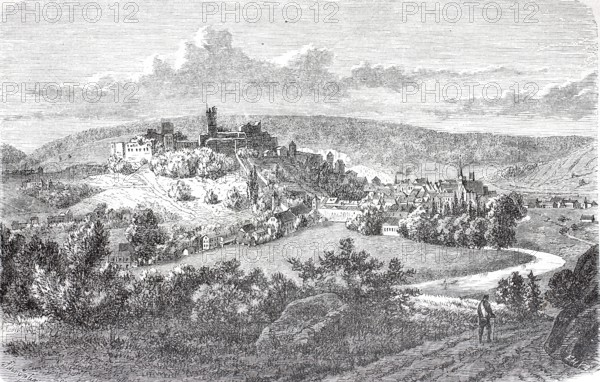Pappenheim in the AltmÃ¼hl Valley around 1870, District of WeiÃŸenburg-Gunzenhausen, Middle