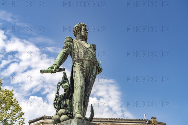 Statue of Admiral Duperré in La Rochelle, France