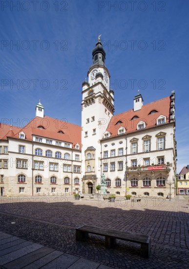 Town Hall on the Obermarkt, by master builder Karl Otto Richter and Hugo Licht, listed building,