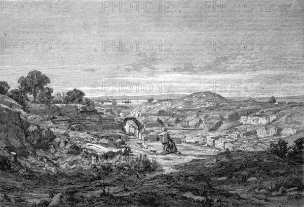 The Amphitheatre, Amphitheatre in Syracuse, Sicily, Italy, Historical, Reproduction from a model