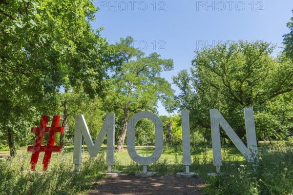 Hashtag Moin to greet you in the Bremen ramparts, formerly part of the city fortifications with