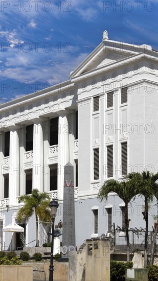 San Juan, Puerto Rico, February 10, 2025: Puerto Rico, San Juan Carlos Albizu University building